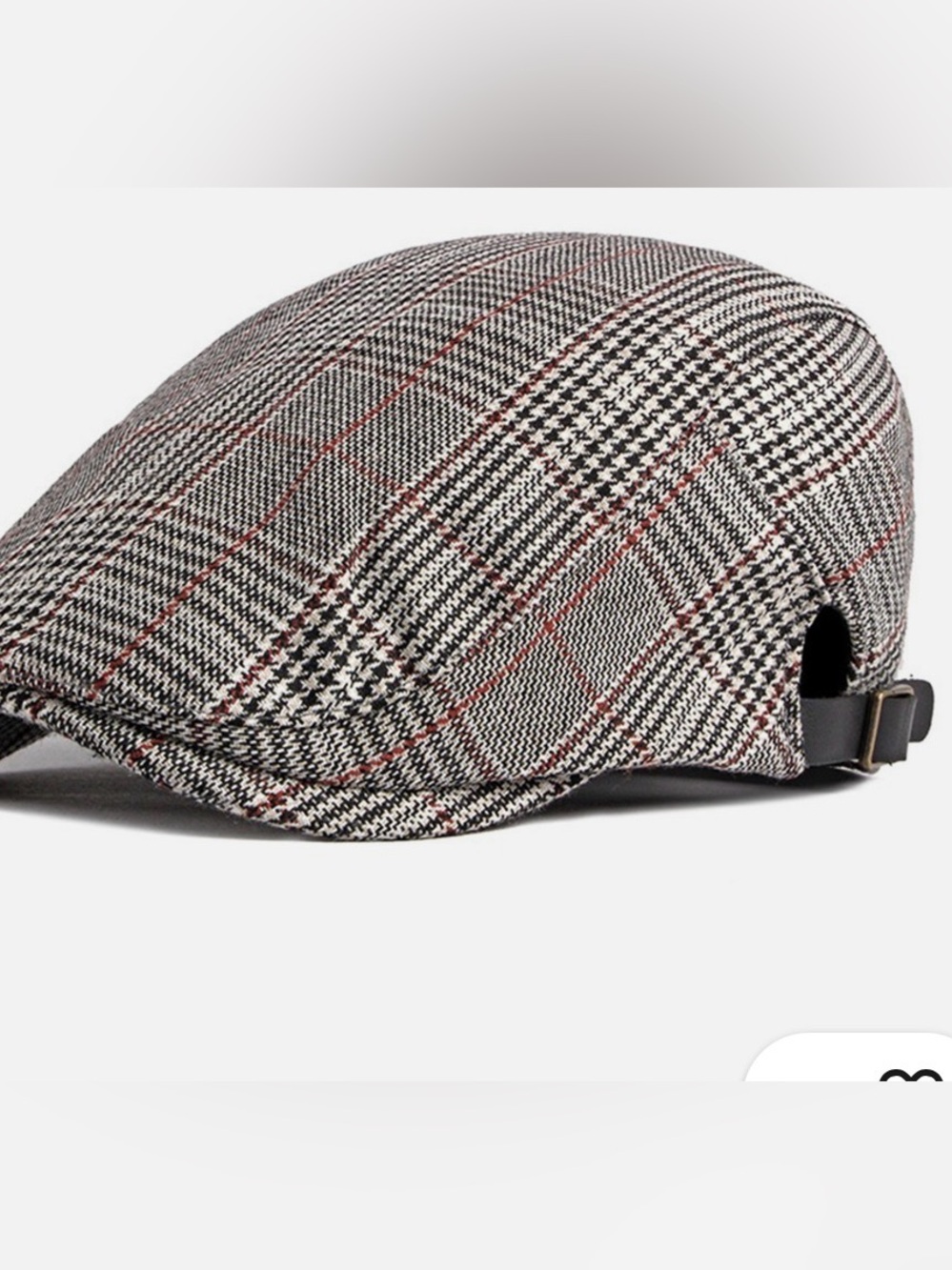 Men's Plaid Solid Gatsby Cap Newsboy Cabbie Golf Driving Flat Beret Hat